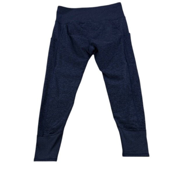 Kirkland Signature Women’s Size XL Navy Blue Brushed Leggings with Pockets - Picture 2 of 7